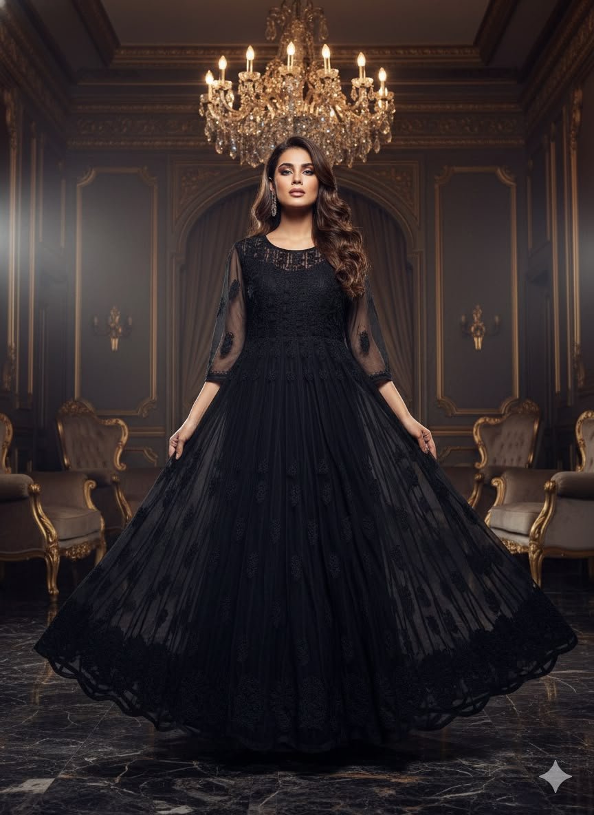 Chiankaari Allover Handwork Anarkali 56Kali
