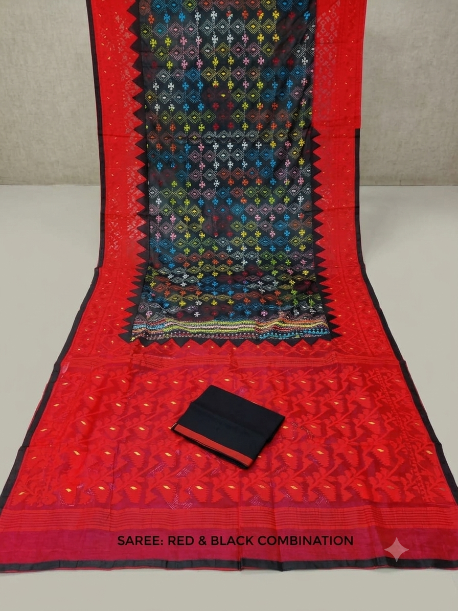 Color: Red And Black Multi
