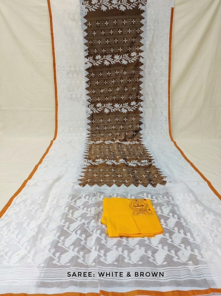 Color: White Brown