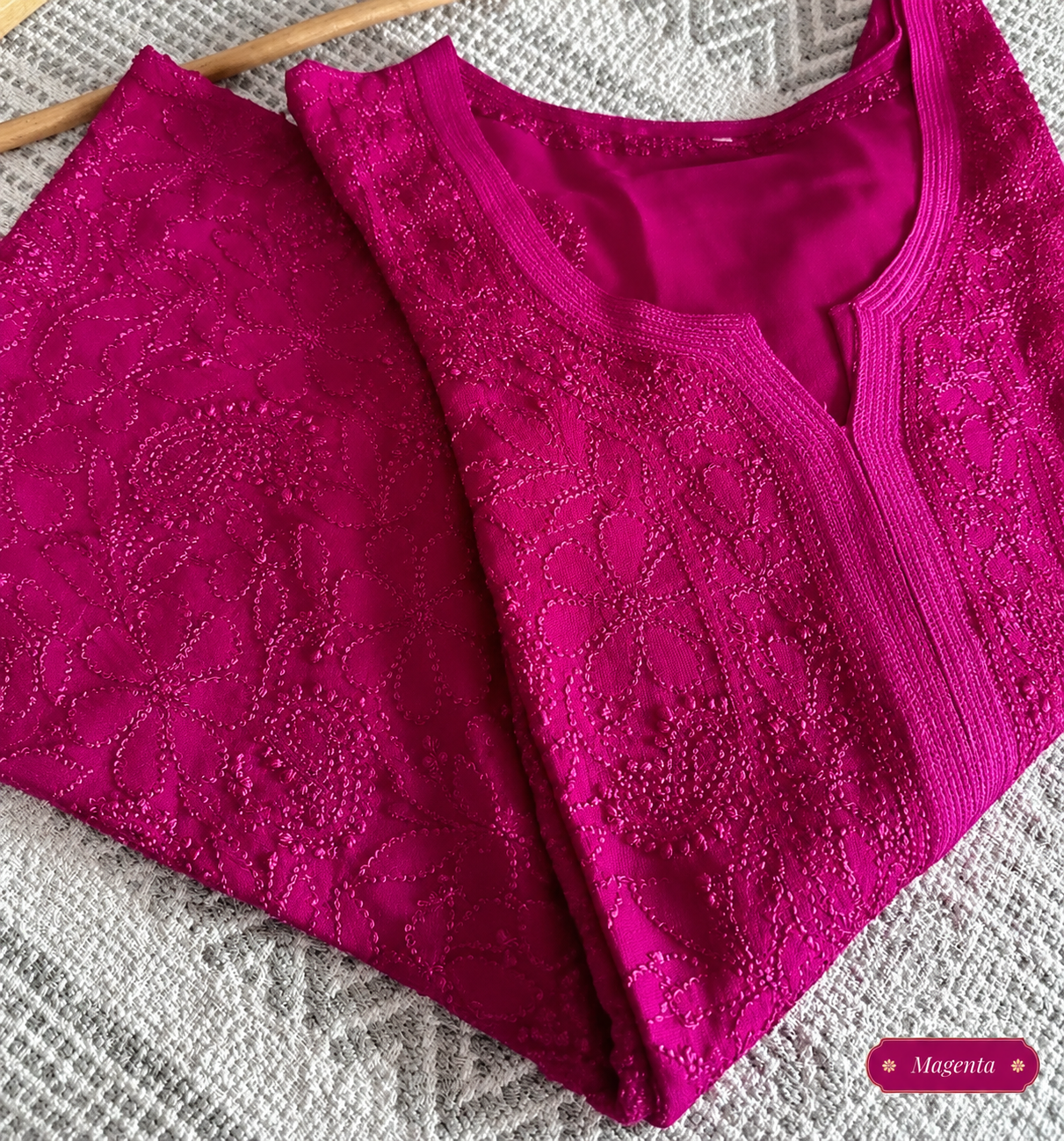 Color: Magenta Kurta With Label